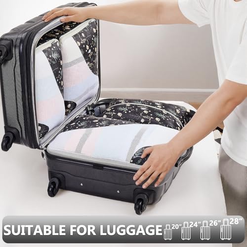 Image of 8 Set Packing Cubes for Travel, Gifts for Women Mom,Anti-Tearing Suitcase Organizer,OlarHike Vacation Essentials & Accessories for Cruise Ship