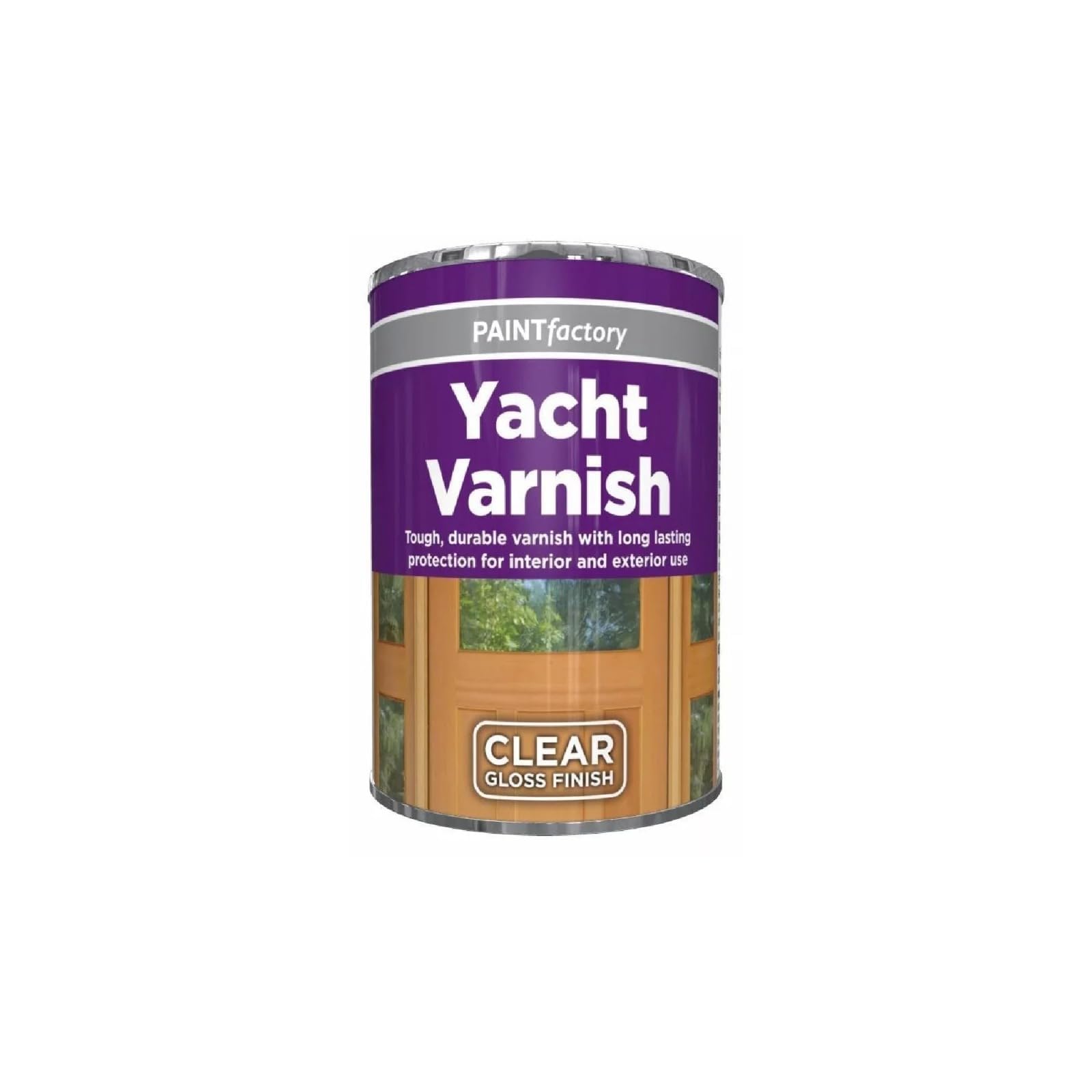 MIXEL Yacht Varnish Clear Gloss Tin Paint, Quick Drying Formula, UV Protection, DIY Enthusiasts, Ideal for Boats Yachts