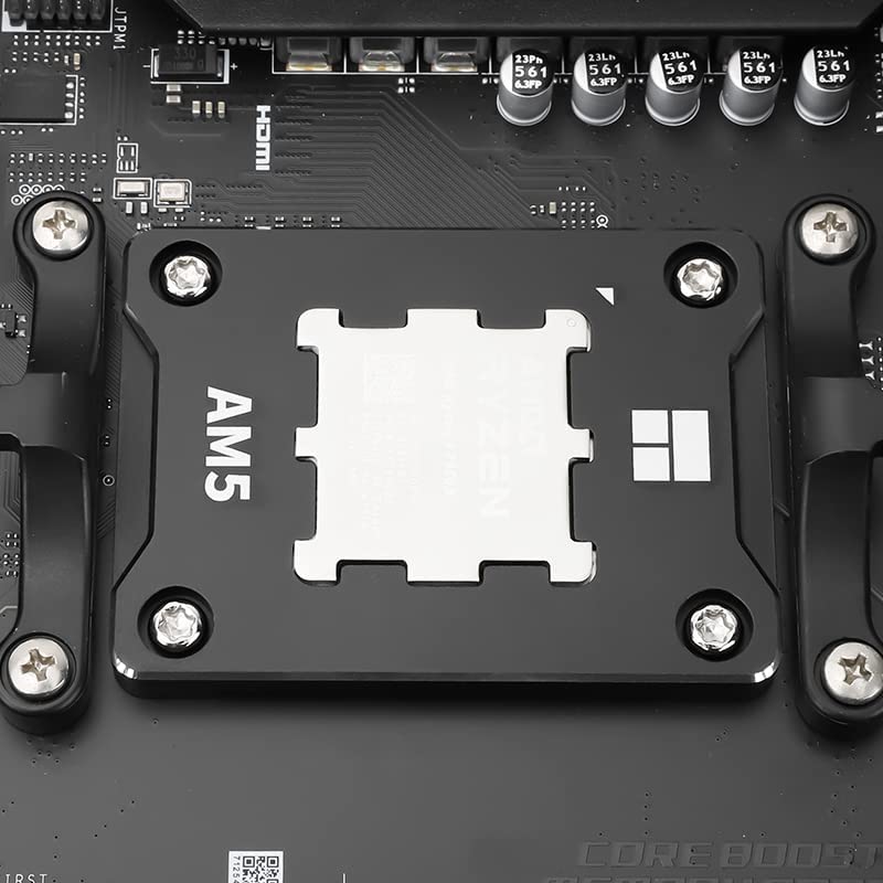 Image of AM5 Secure Frame Black, Anti-Bending CPU Contact Frame for AMD Socket