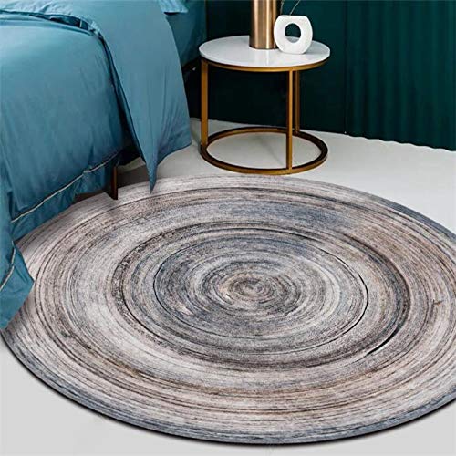 Grand tapis rond Ø 170 cm rétro antidérapant et confortable pour chambre