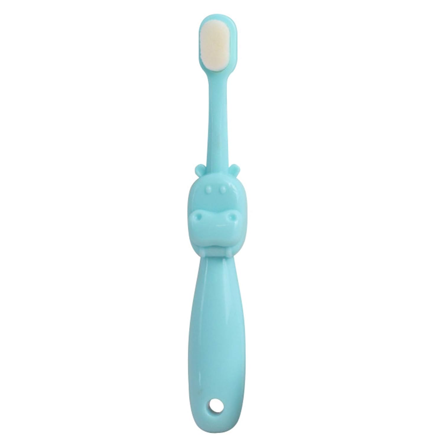 Children Kids Micro-Nano Sensitive Toothbrush For Extra Super Soft Bristles Protect Fragile Gums Cartoon Hippo Care Tools
