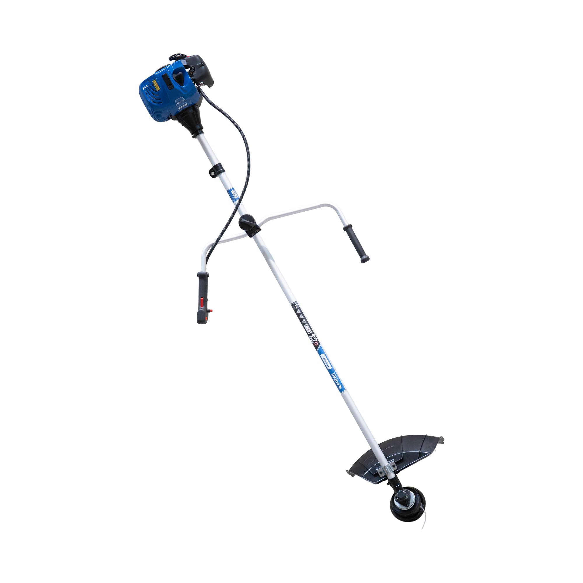 Cofan Desbrozadora de Gasolina | Motor de 2 Tiempos | 51,7 CC | Bajas emisiones | Arranque fácil | Ancho de Corte: 43 cm | Incluye arnés Doble