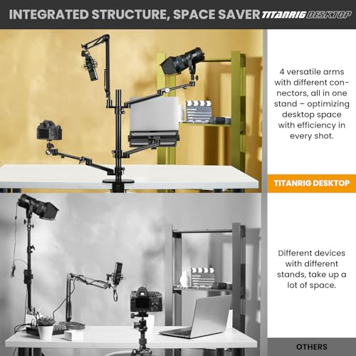 Image of TARION 4-in-1 Desktop Live Stream Stand Arm Set Titanrig Live