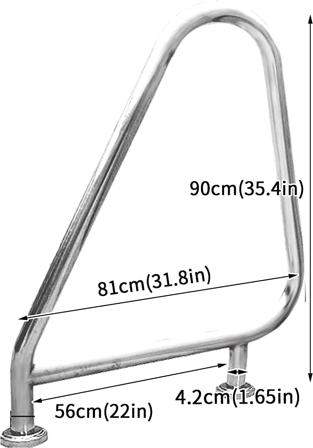 Pasamanos Resistentes de Seguridad para Piscina Pasamanos de Piscina Pasamanos de riel de Agarre de Piscina Fácil de Instalar Parachoques de rampa Soporte de Entrada de Piscina Pas