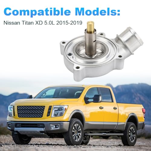 Image of 1A4712006215 Coolant Thermostat compatible with Detroit engines DD13 DD15 | Compatible with Freightliner Cascadia M2 114SD Western Star 4700SB 4800SB 4900EX 188 ℉ / 87 ℃, Replace A4722001315 A4712002915