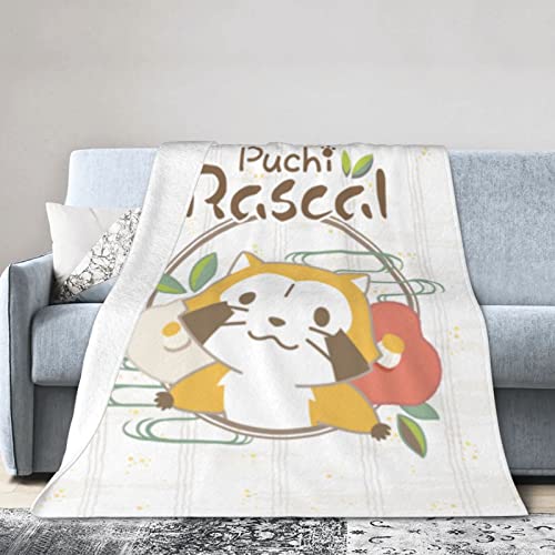毛布 あらいぐまラスカル アニメ ひざ掛け 軽量 薄手 ブランケット フランネル 洗える 静電気防止 暖かい 柔らかい なめらかな肌触り 四季適用 かわいい 人気 プレゼント L120 100cm×125cm