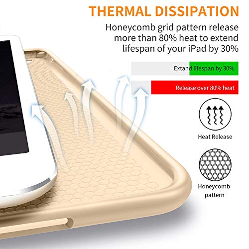 Image of DuraSafe Cases for iPad Pro 11 inch 4th 3rd 2nd Gen Case A2759 MNXE3HN /A MNXD3HN /A A2435 MNXG3HN /A MNXF3HN /A MNXJ3HN /A A2761 A2762 MNXN3HN /A MP553HN /A A2377 MHQR3HN /A MHQT3HN /A A2228 MY232HN /A - Gold