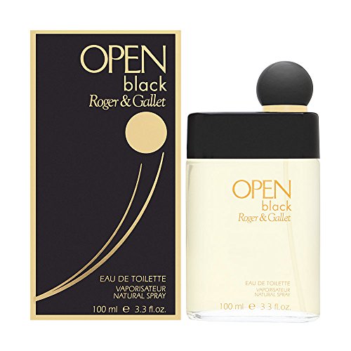 Open Black by Roger & Gallet for Men 3.4 oz Eau de Toilette Spray