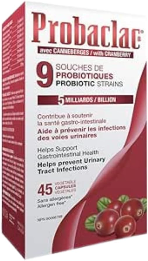Probaclac PROBIOTICS for UTIs, with Cranberry Formula, Urinary & Digestive Health Support,Multi-Strain probiotic and lactic Ferment Complex (9 strains) (2)