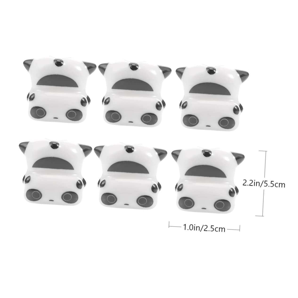 STOBAZA 6Pcs Cute Panda Ceramic Chopstick Rests Adorable Chopstick Holder Stand for Dining Table Elegant Design for Home Restaurant Use