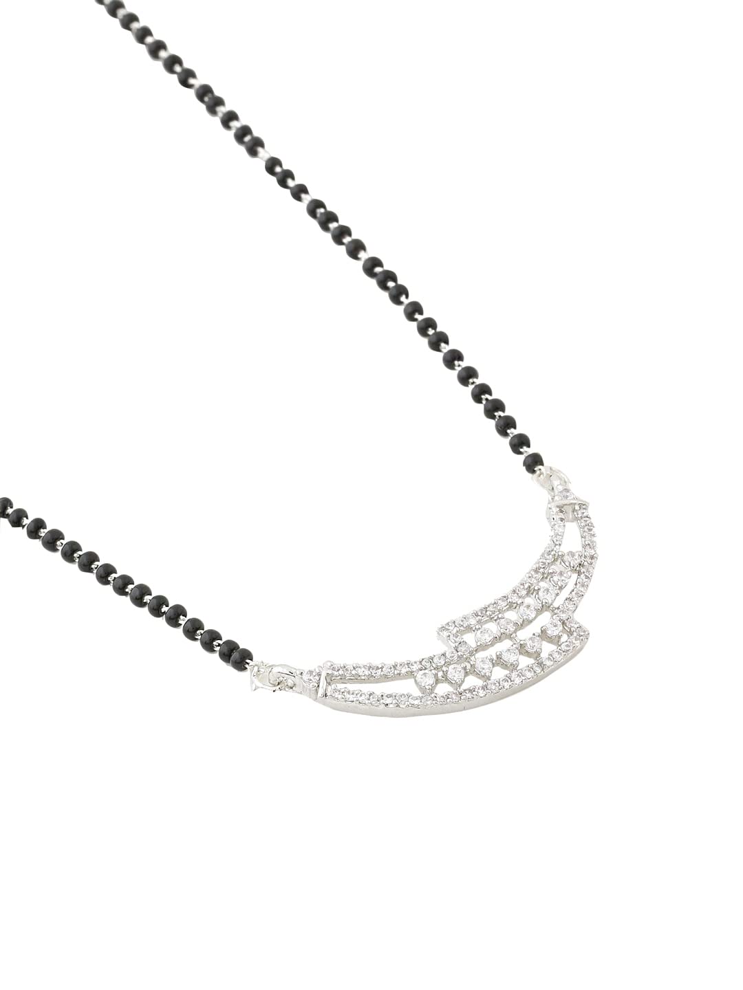 AD American Diamond Studded Beads Mangalsutra