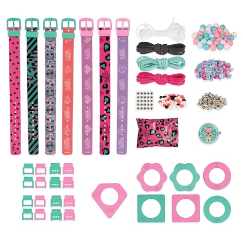 LOL Surprise: 7 Day Fashion Watches - Mix & Match Styles, Digital, New Look Every Day, DIY Jewelry Craft Kit, Green-Pink-Purple-Patterns, Kids Ages 3+2