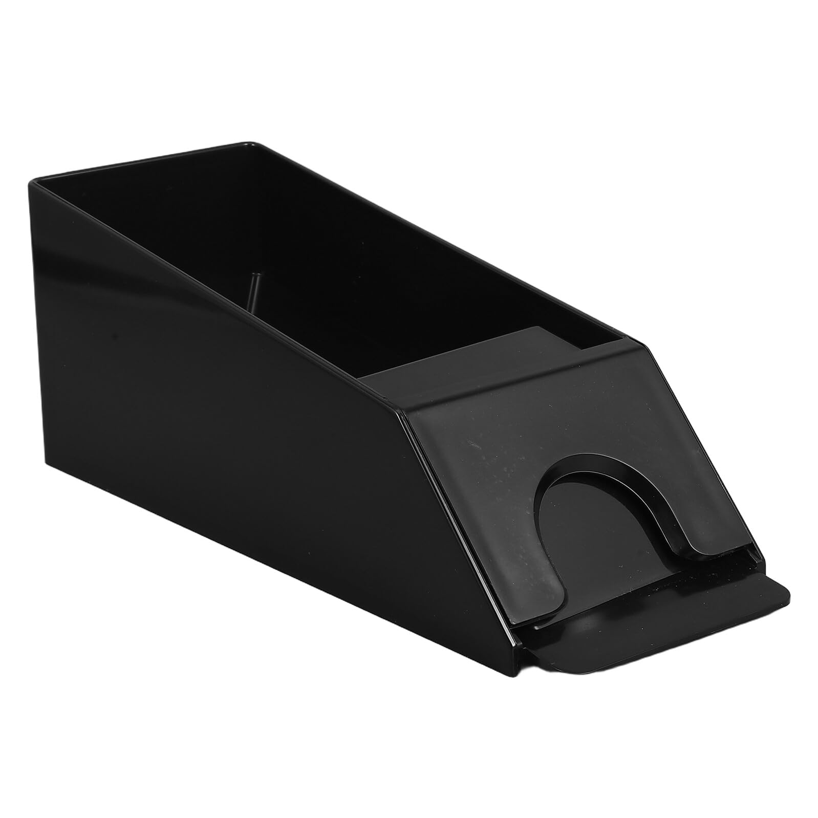 ifundom Distributeur de Cartes Acrylique Noir 1 Pièce, Bords Arrondis