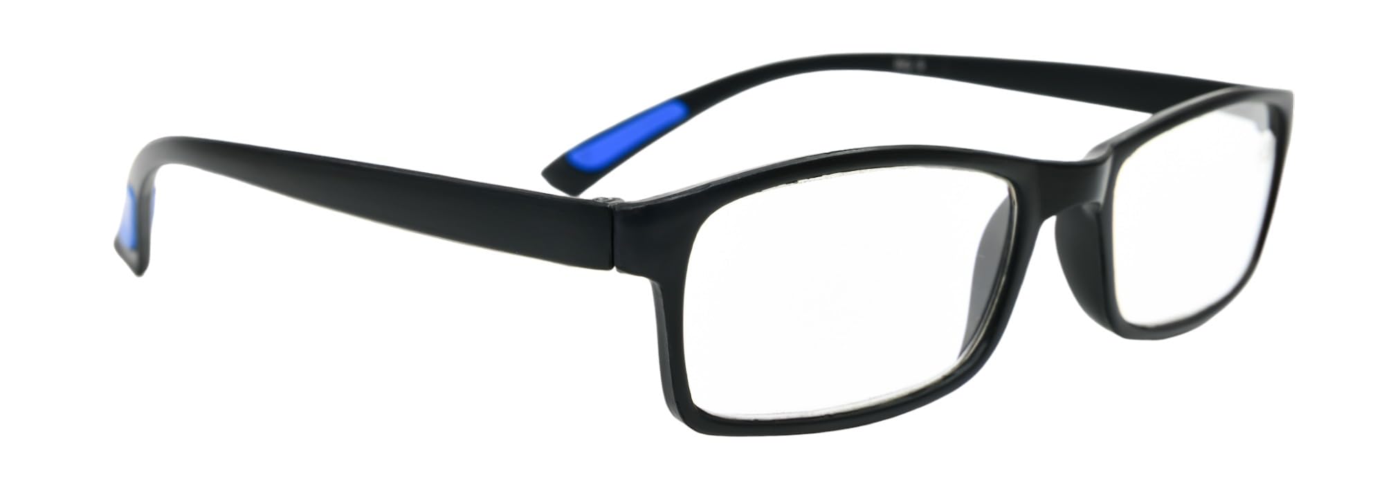 Fads & Fashions Bendable TR90 Material Superior Reading Glasses 15 LENS STRENGTHS +1.0 up to +4.0 with 4 Colour Designs RG9 (Black with Blue Tip, 3.25)