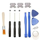 Games&Tech 3 x Micro USB Charger Charging Port Dock Connector + Tools for Samsung Galaxy Grand Prime...