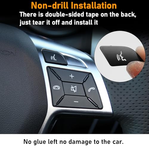 Image of Moonlinks Steering Wheel Button Sticker Compatible with Mercedes A B C