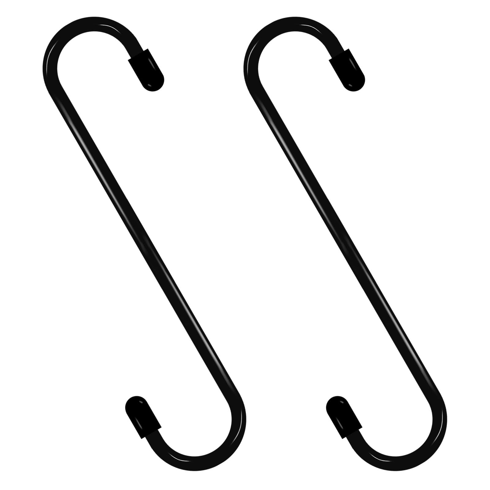 2PCS Brake Caliper Hanger Hooks Mechanic Specialty Tools for Braking Bearing Axle and Suspension Work, Car Brake Caliper Hangers with Rubber Tips Automotive Tools(Black)