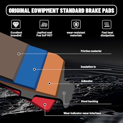 Image of D1847 Front Ceramic Brake Pads Kit Fit For Hyundai Tucson 2016-2021, For Elantra 2017-2020, For Kia Sportage 2017-2020