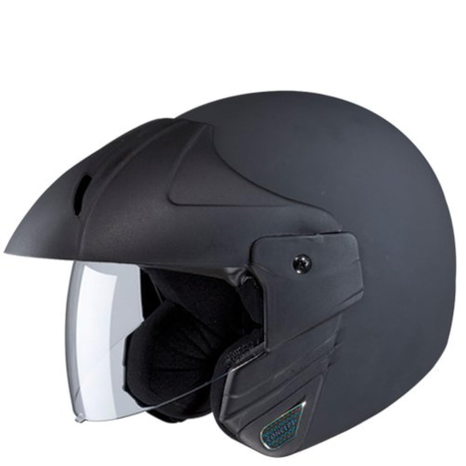 Studds Ninja Concept ECO Open Face Helmet Helmet (Matt Black, M)