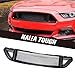 HAKA TOUGH Upper Grilles for Ford Mustang 2015-2017, Front Bumper Grill for Mustang Accessories Upper Hood Grille Mesh Style Black