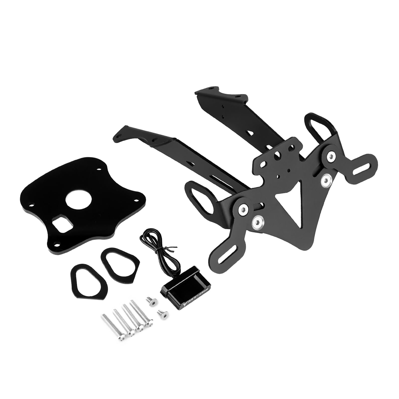 Moto Portamatriculas Soporte de Matrículas Fender Eliminator Negro para MT09 MT-09 2021-2023