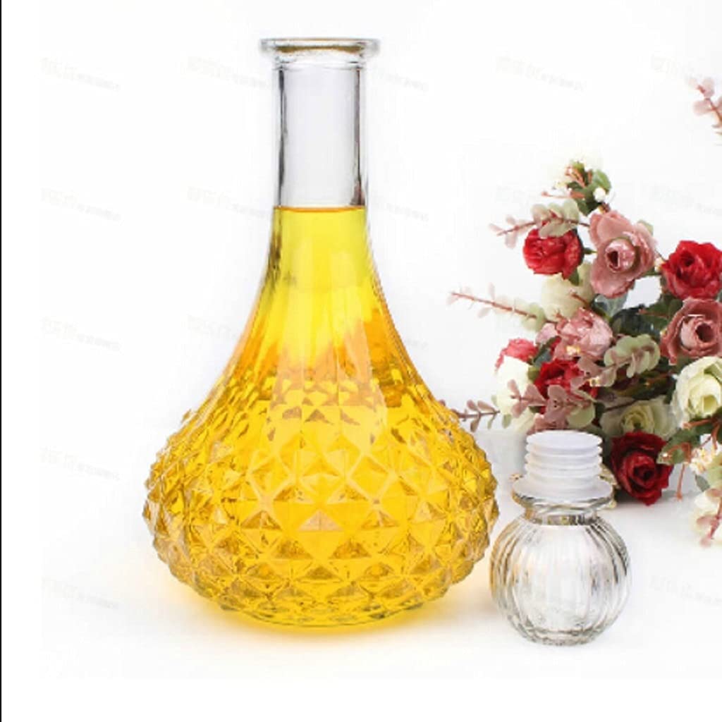 1 botella de cristal para vino, whisky, licor, jarra, decantador de vino, contenedor dispensador, decantador de Alcohol, utensilios para bar (800ml)