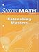 Saxon Math Course 3: Reteaching Masters