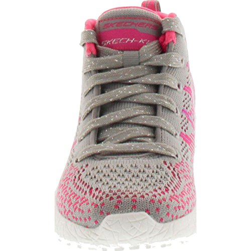 Skechers Kids Burst Divergent Demi Boot,Gray/Hot Pink,114