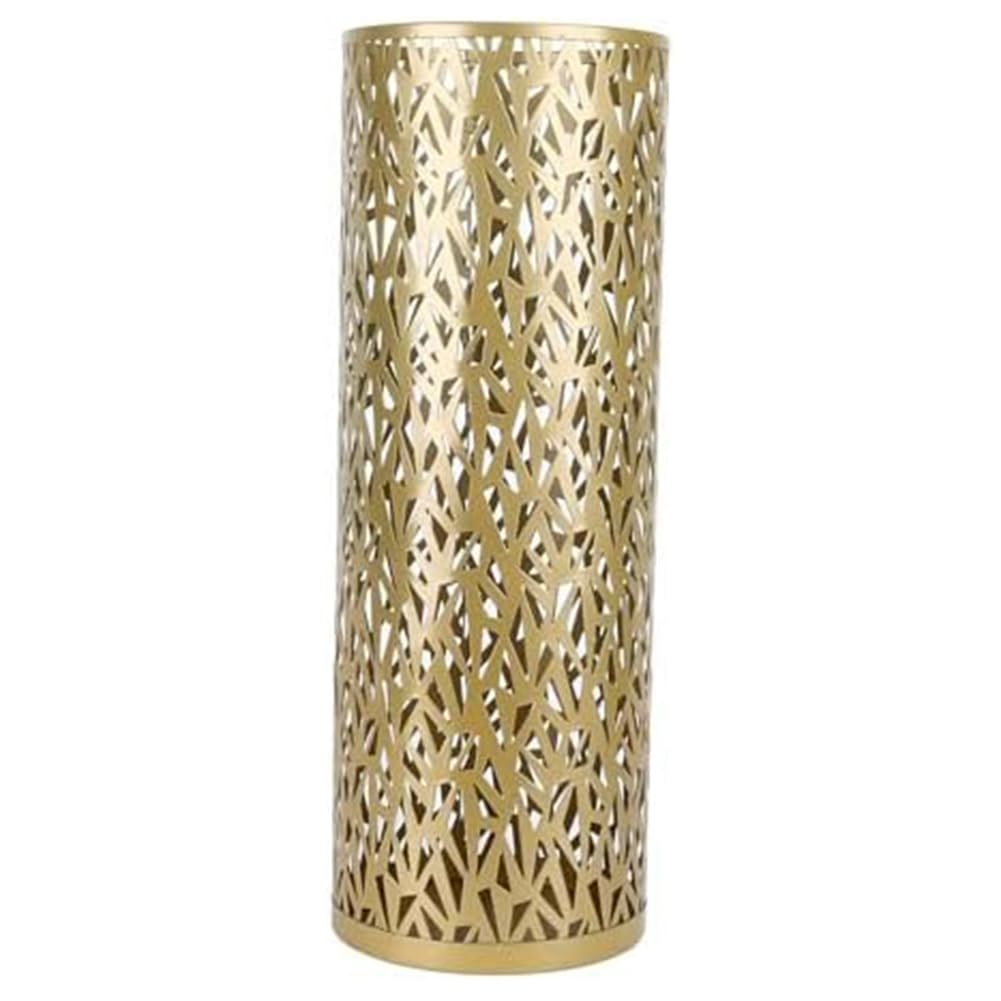 Myqqhbs Hollow Umbrella Stand Freestanding Office Decoration Gold