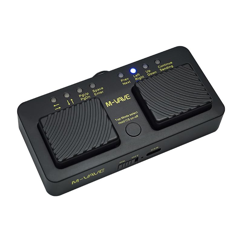 M-Vave Cube Turner Pro - Bluetooth foot pedal for sheet music/lyrics on Phones, Tablets and Computers - Image 4