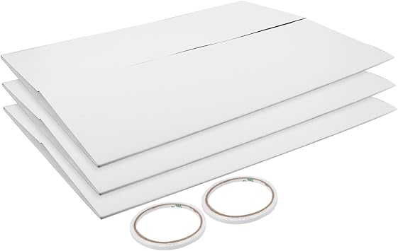 1set Trifold Display Board Double-sided Tape Portable White Foldable Project Board for School Projects Business Presentations and Event Displays Panels