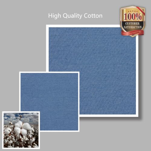 Image of TOPDesign 1-Pack Canvas Tote Bag with an External Pocket, Reusable Grocery Shopping Bag, Top Zipper Closure, Daily Essentials (Medium Blue Demim)