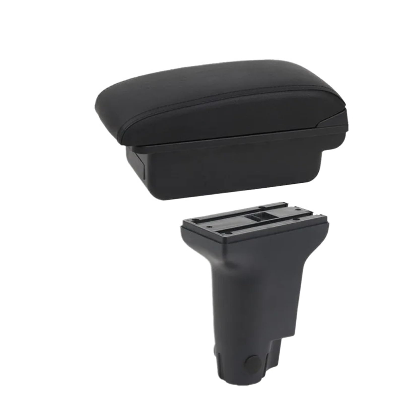 UMDJJU For Fiat 500 For CRONOS Car Armrest Box Retrofit Heighten Interior Center Storage Accessories Car Centre Console Armrest Box(A1 black line No USB)
