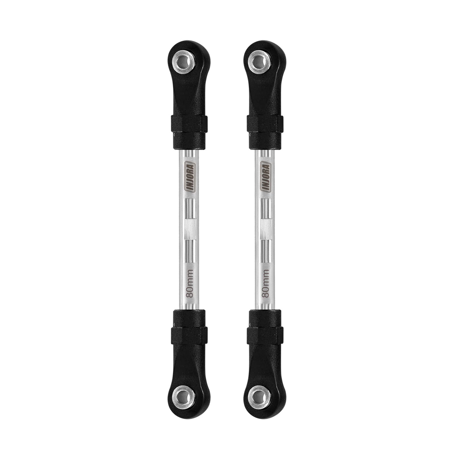 INJORA Stainless Steel Builders Links with Rod Ends for TRX4 SCX10