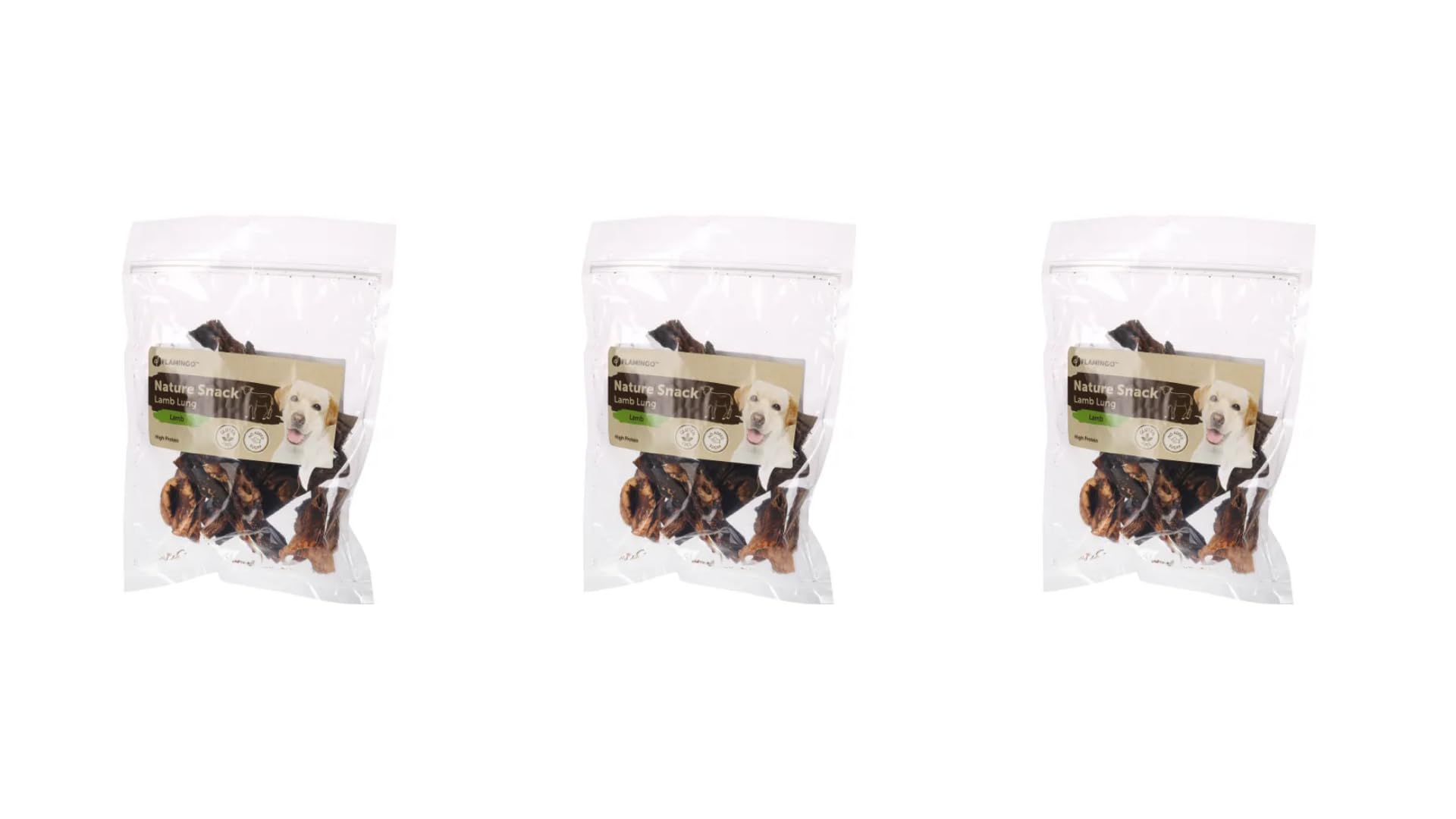 Flamingo Snacks para Perros PULMON DE Cordero 6x200GR
