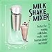 Nostalgia Two-Speed Electric Milkshake Maker and Drink Mixer, Includes 16-Ounce Stainless Steel Mixing Cup & Rod, Jade Green