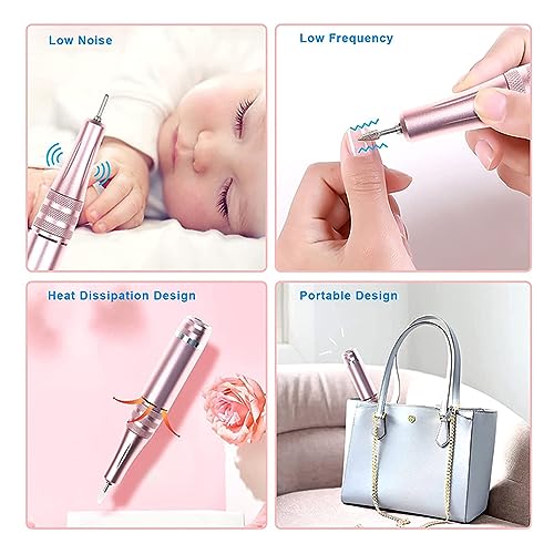 Nail-Grinding-Machine-Nail-Drill-Machine-35000RPM-Electric-Manicure-Machine-Pedicure-Manicure-Drill-Set-Milling-Cutters-Set-Nail-File-Equipment-Tools-for-DIY-Home-or-Salon-Mani-Pedis