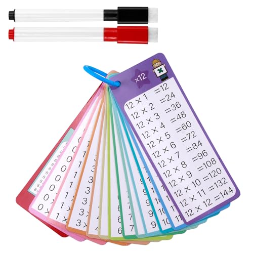 1x1 Lernkarten Einmaleins Spiel 1x1 Lernen Spiel Einschulung Geschenk Spiele Einmaleins Lernen zum und Enspiele zur Förderung der Mathematikfähigkeiten 14 Blätter