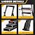 8 Step Ladder,Folding Step Stool with Tool Tray,Portable Sturdy Steel Ladder with Anti-Slip Pedal,Lightweight,Convenient Work Platform,Sturdy Carbon Steel Step Ladder for Adult,Garden,Garage