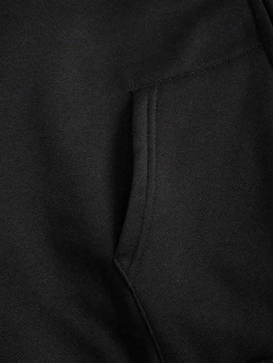 Image of NETCLICK Women's Polycotton Fleece Plain Full-Zip Hooded Winter Sweatshirt with Kangaroo Pocket Casual Warm Outerwear