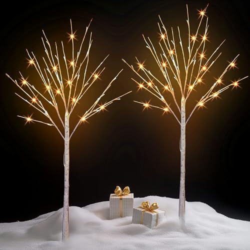 Twshine2packlightedbirchtree4fttotal96ledprelitartificialchristmastreesforthanksgivingchristmasdecorationsindooroutdoorhomefestivalweddingpartywarmwhite  Urban Country Home Decor Tw shine 2 pack lighted birch tree 4 ft total 96 led pre lit artificial christmas trees for thanksgiving christmas decorations indoor outdoor home festival wedding party warm white  urban country home decor