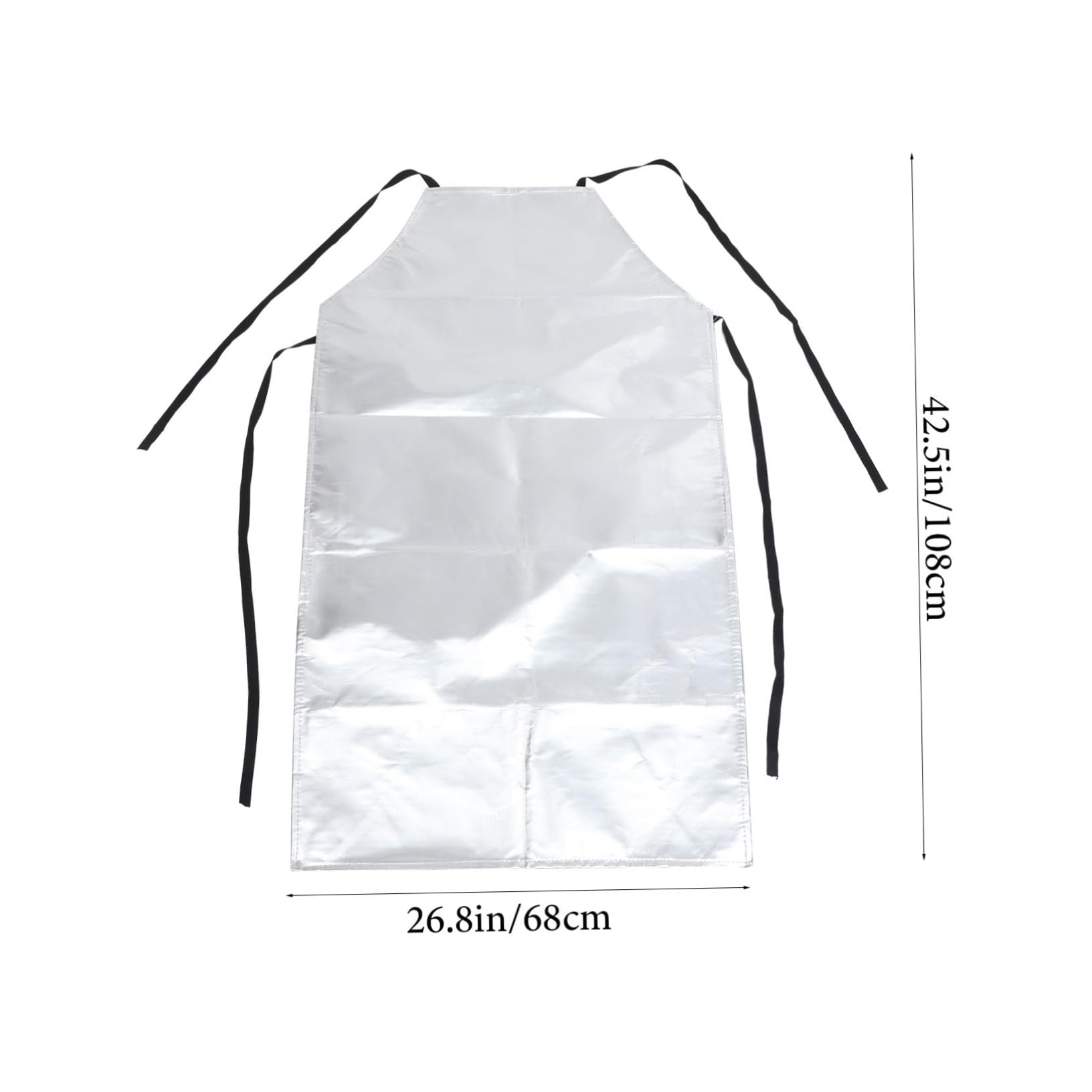 Feuerfeste Aluminiumfolien Schürze Unisex mit Verstellbaren Gurten Ölbeständig Hitzeschutz Schutzanzug für Werkstatt und Schweißarbeiten Zufällige Farbe