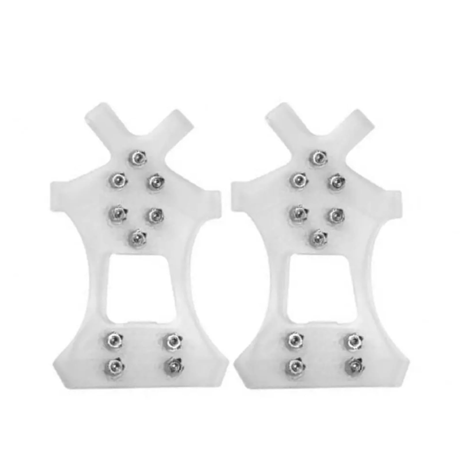 Anti-Rutsch-Spikes 5 Paar Steigeisen for Schuhe, 10 Edelstahl-Zahnkappen, Spikes for Schnee, EIS, Wanderstiefel, Gripper