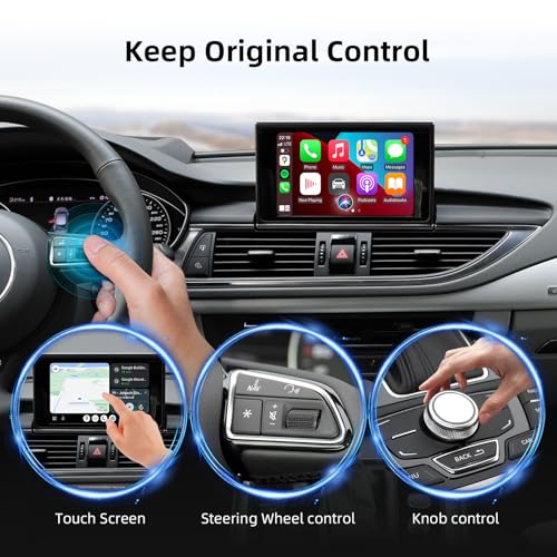 Mise à niveau Audi A6 A7 écran d'origine dépassé solution Carplay Android Auto - 6