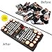 Battery Organizer Storage Case with Tester, Stores & Protects Up to 136 Batteries, Holds AAA AA C D 9V Button Cell with Clear Locking Lid for Home & Garage (Holds 136 Batteries)