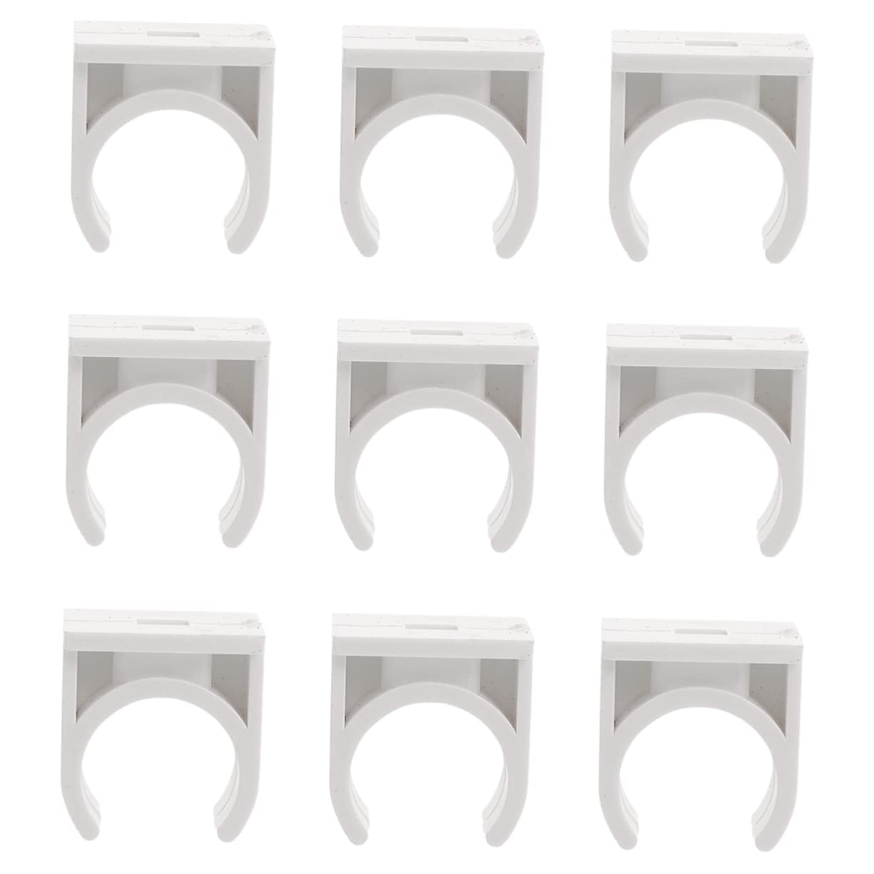 Collier de Serrage en Pvc Blanc en U pour Tuyaux Fins et Silicone