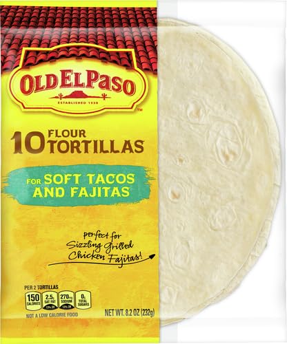 Old El Paso Flour Tortillas for Soft Tacos and Fajitas Meal Prep 10 Ct 8 2 oz — view 4
