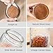 Adodeen 32oz Vintage Glass Jars With Lids, Airtight Food Storage Containers, Kitchen Canisters For Sugar, Coffee, Tea, Spice, Flour, Candy Cookie, Pasta, Cereal, Cute Decorative Jars