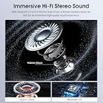 Wireless Earbuds, 2026 New Bluetooth 5.4 Ear Buds with Multifunctional Touch Screen, 48H Bass Stereo Sound Headphones with ENC Noise Cancelling Mic/5 EQ Modes, IP7 Earphones for iOS Android, Dark Blue