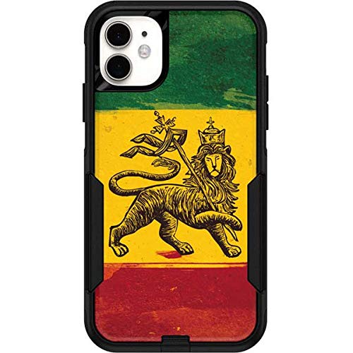 Skinit Decal Skin Compatible with OtterBox Commuter iPhone 11 - Officially Licensed Skinit Originally Designed The Lion of Judah Rasta Flag Design